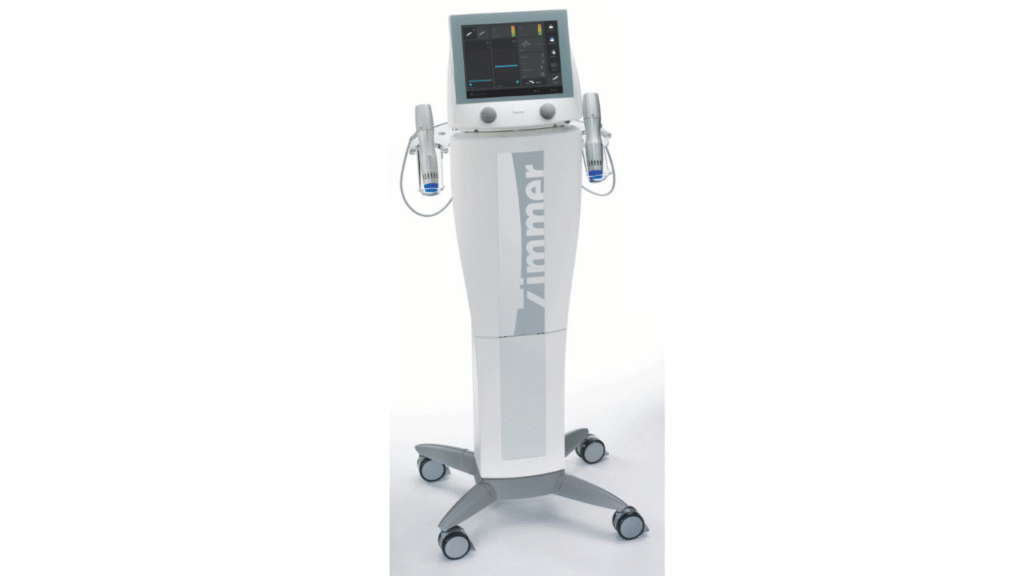Radial Shockwave Therapy medical device used for heel, foot, and ankle pain treatment